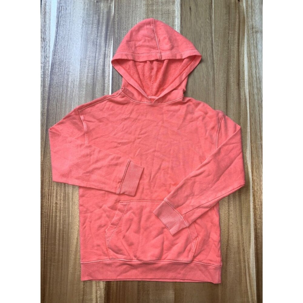 Cat & Jack Kids Girls Bright Orange Hoodie Pullover With Front Pocket Size Small - Picture 6 of 6